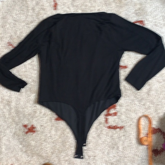 NWT- Good American- Black U.Neck Thong Bodysuit- Sz 7(3x) - Picture 8 of 8